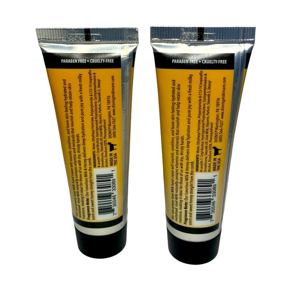 DIONIS GOAT MILK SKINCARE Milk & Honey HAND CREAM 1 OZ x2 - Picture 6 of 6